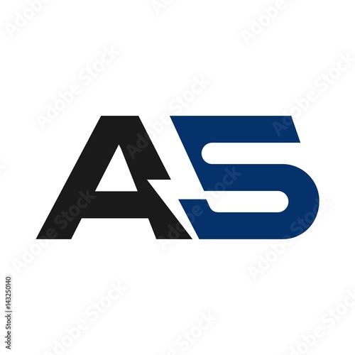 letter logo vector. bolt logo vector. thunder icon. letter A and S logo.