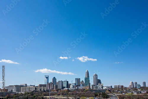 Charlotte north carolina city skyline and downtown