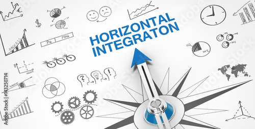 Bild auf Leinwand horizontal integration / compass