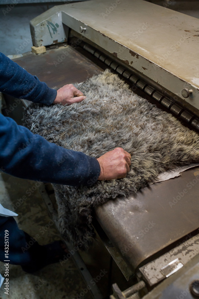 Machines for processing natural leather and fur Machines for processing natural leather and fur