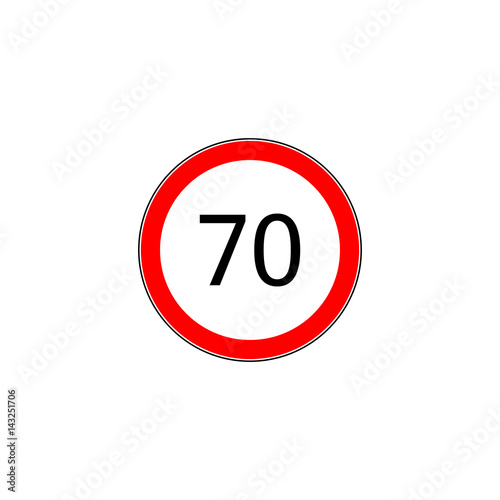 Prescribed minimum speed oad sign