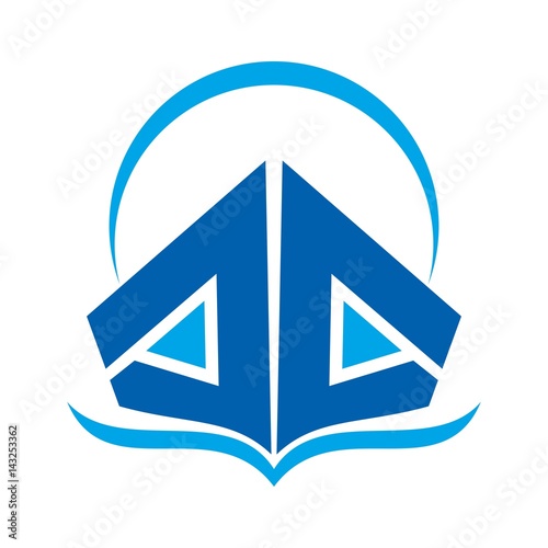 ark logo vector. letter a logo.