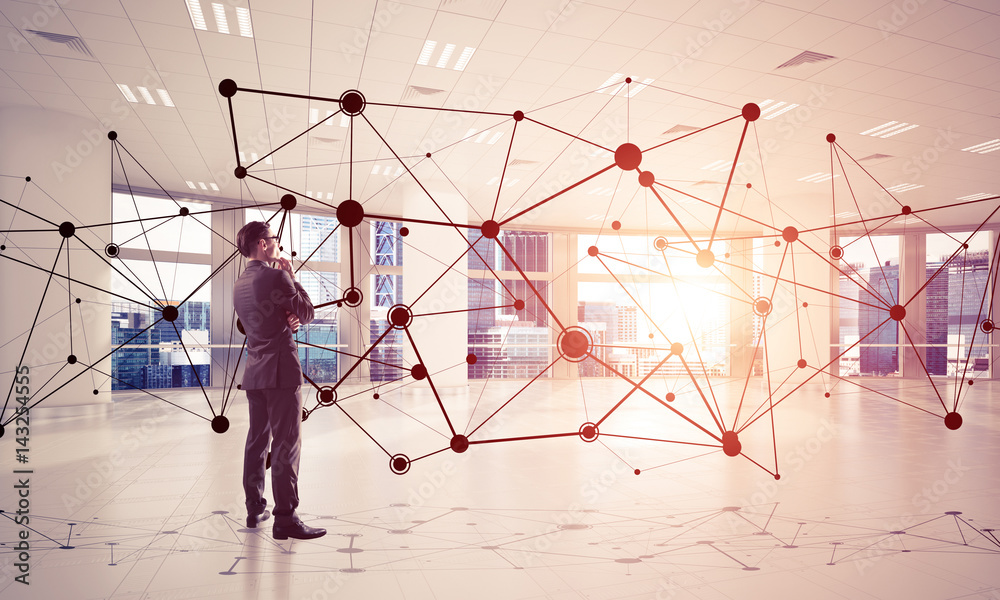 Networking and social communication concept as effective point f Networking and social communication concept as effective point f