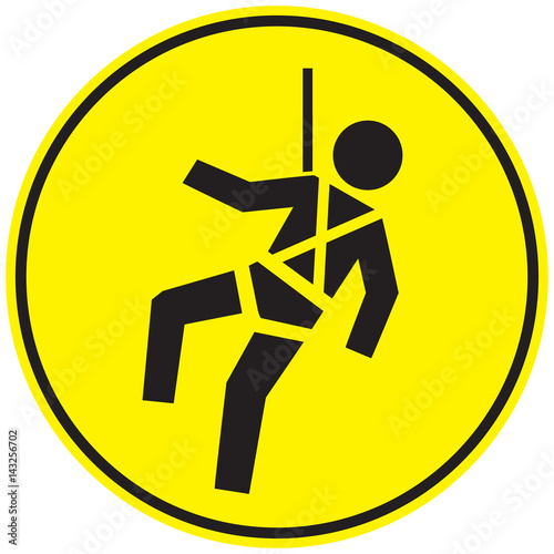 safety harness sign  photo