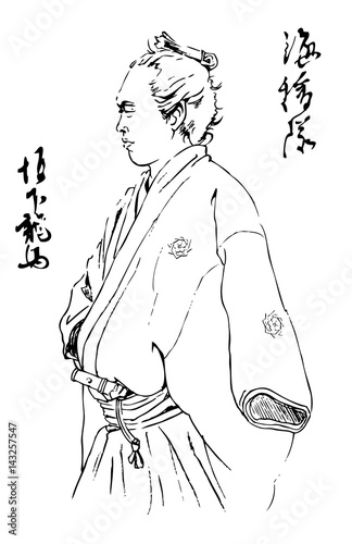 RYOUMA横顔線画