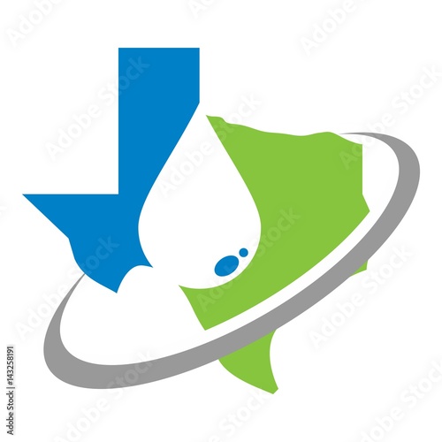 texas logo vector. water drop logo vector.