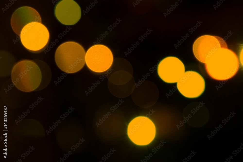 Fototapeta premium Yellow Bokeh.
