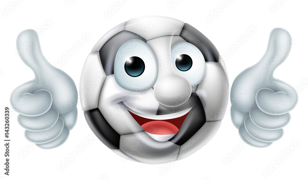 Soccer Football Ball Man Cartoon Character Soccer Football Ball Man Cartoon Character