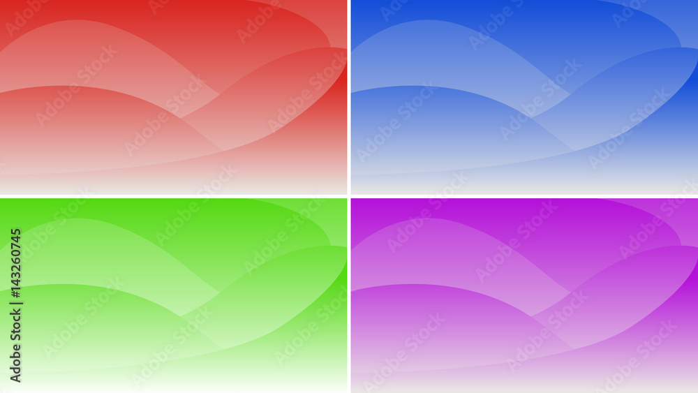 Set of abstract gradient backgrounds for the Website