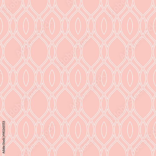 Seamless vector pink and white ornament. Modern background. Geometric modern pattern