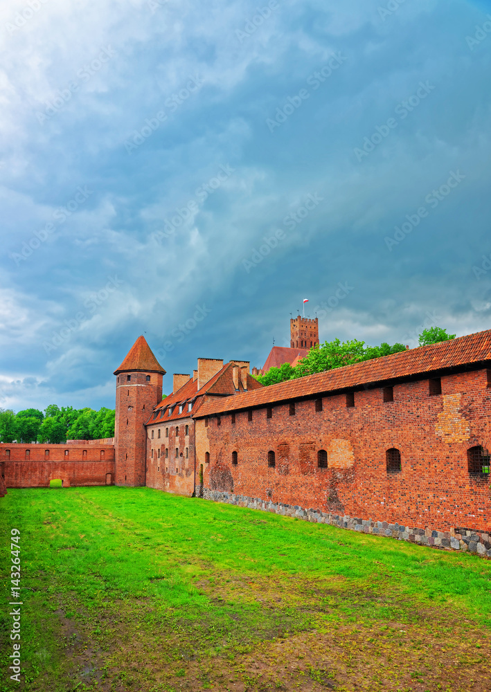 Malbork Castle in Pomerania of Poland