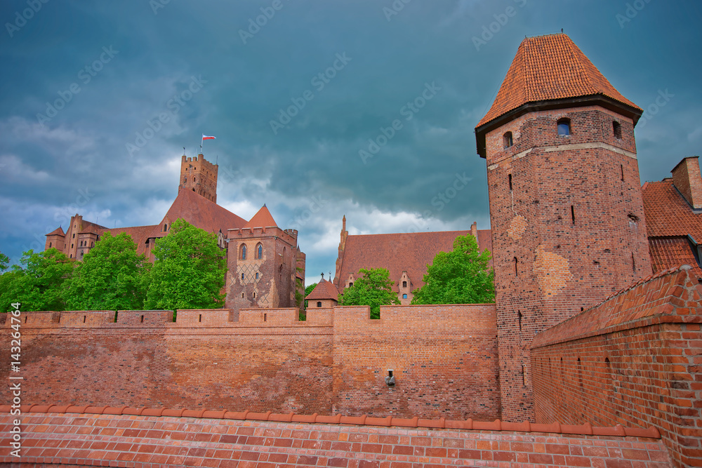 Malbork Castle in Pomerania province in Poland Malbork Castle in Pomerania province in Poland