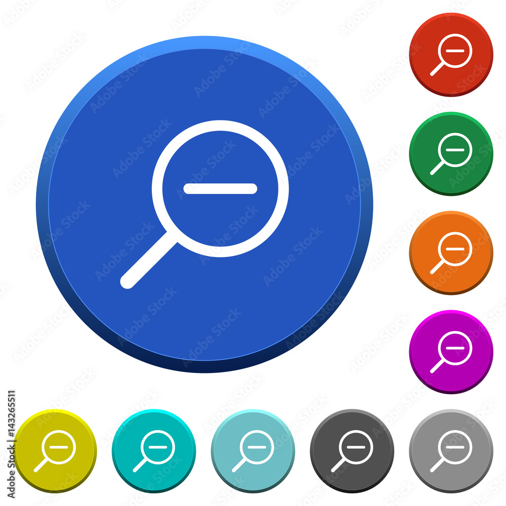 Zoom out beveled buttons Zoom out beveled buttons