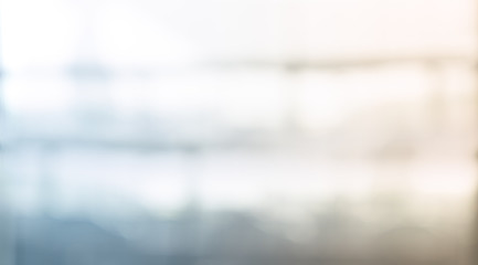Blurred glass wall building background.