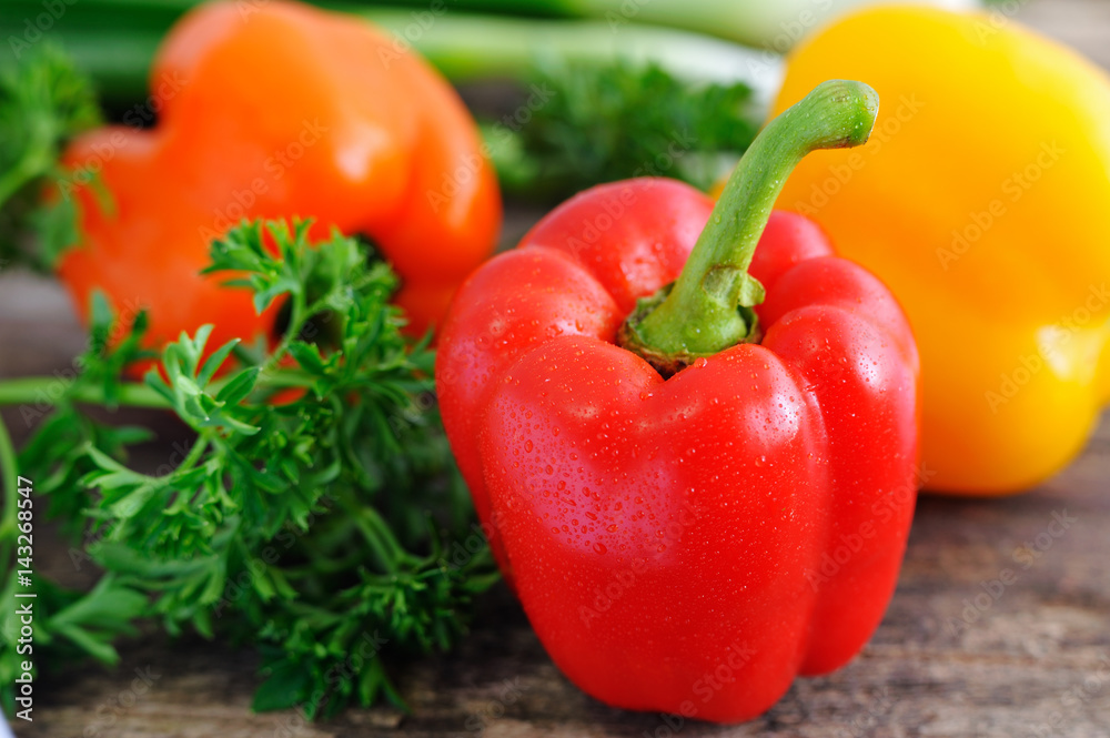 Mixed fresh peppers Fresh sweet Mixed fresh peppers Fresh sweet
