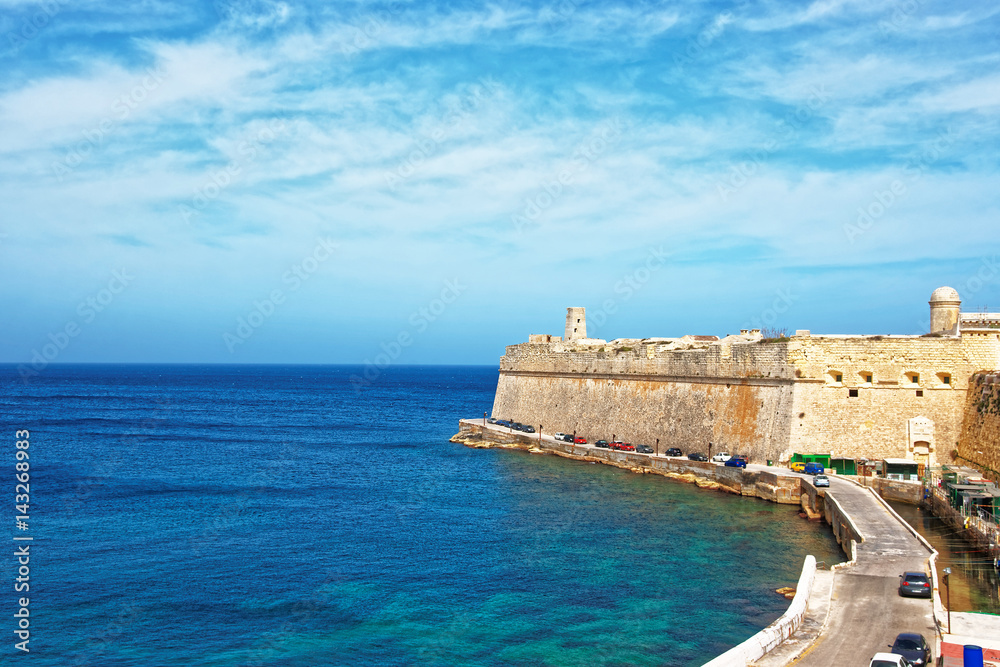 St Elmo Port Grand Harbor in Valletta in Malta