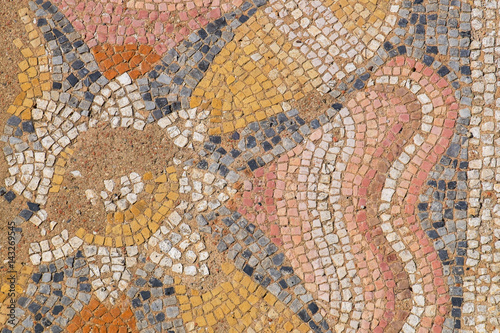 Ancient mosaic. Dion, Pieria, Greece