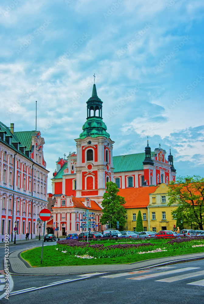 Fototapeta premium St Stanislaus Church at Old town of Poznan