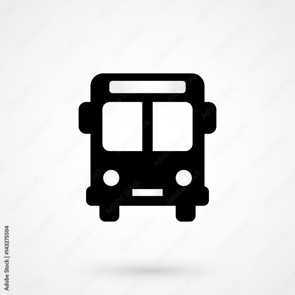 Bus icon, vector illustration. Flat design style Bus icon, vector illustration. Flat design style