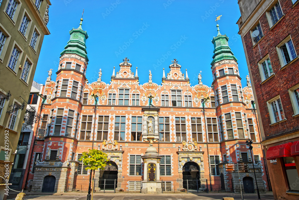 Great Arsenal on Piwna Street in old town of Gdansk Great Arsenal on Piwna Street in old town of Gdansk