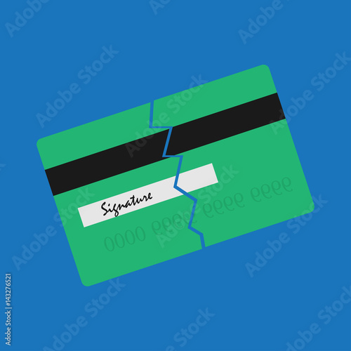 Credit card problem sign / symbol