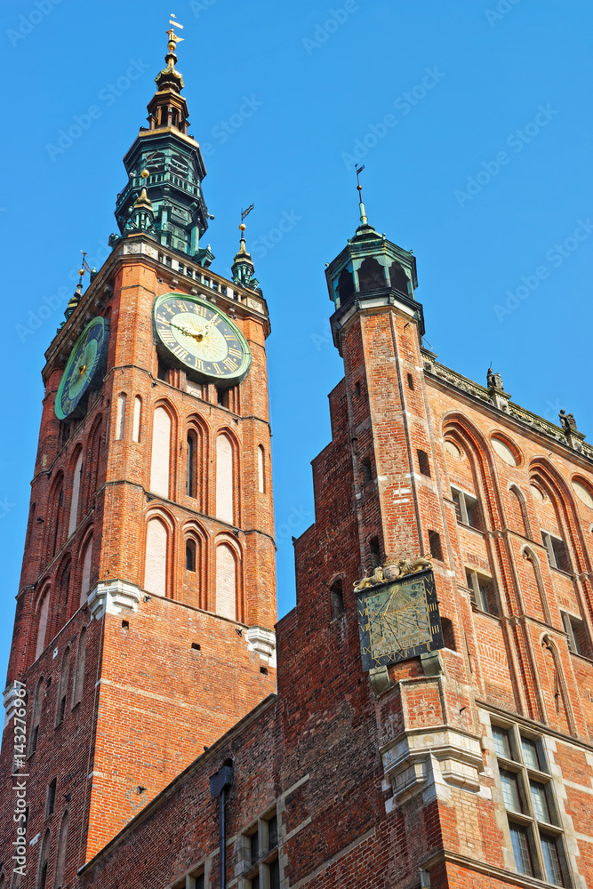 Tower of Main City Hall of Gdansk