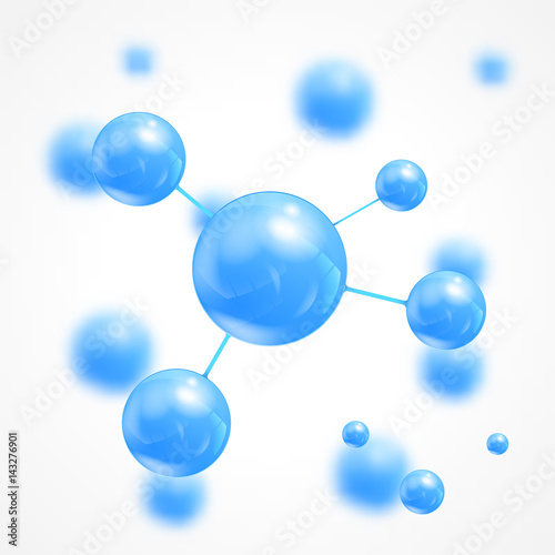 Vector abstract blue science background