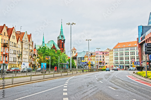 University Library and streets of Wroclaw