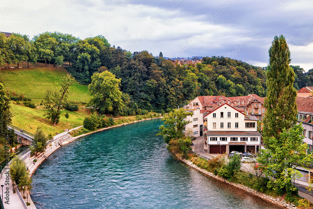 Landscape with Aare River in Bern