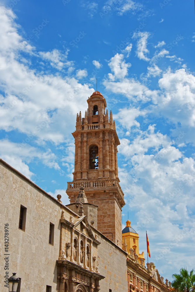 Belfry of Salvador Church in Valencia