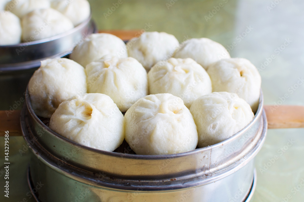 Steamed Chinese Meat Buns Baozi Steamed Chinese Meat Buns Baozi