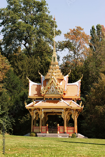 Royal Thai pavilion at Denantou Park of Lausanne photo