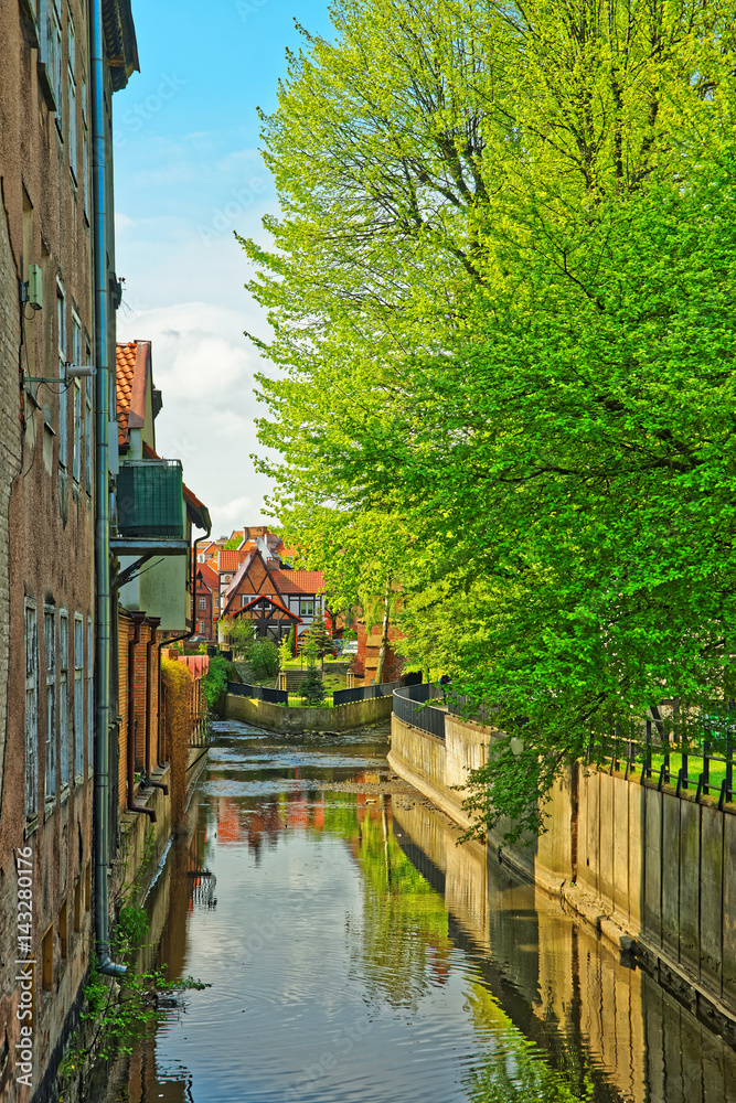 Canal at Brick Mill in Gdansk