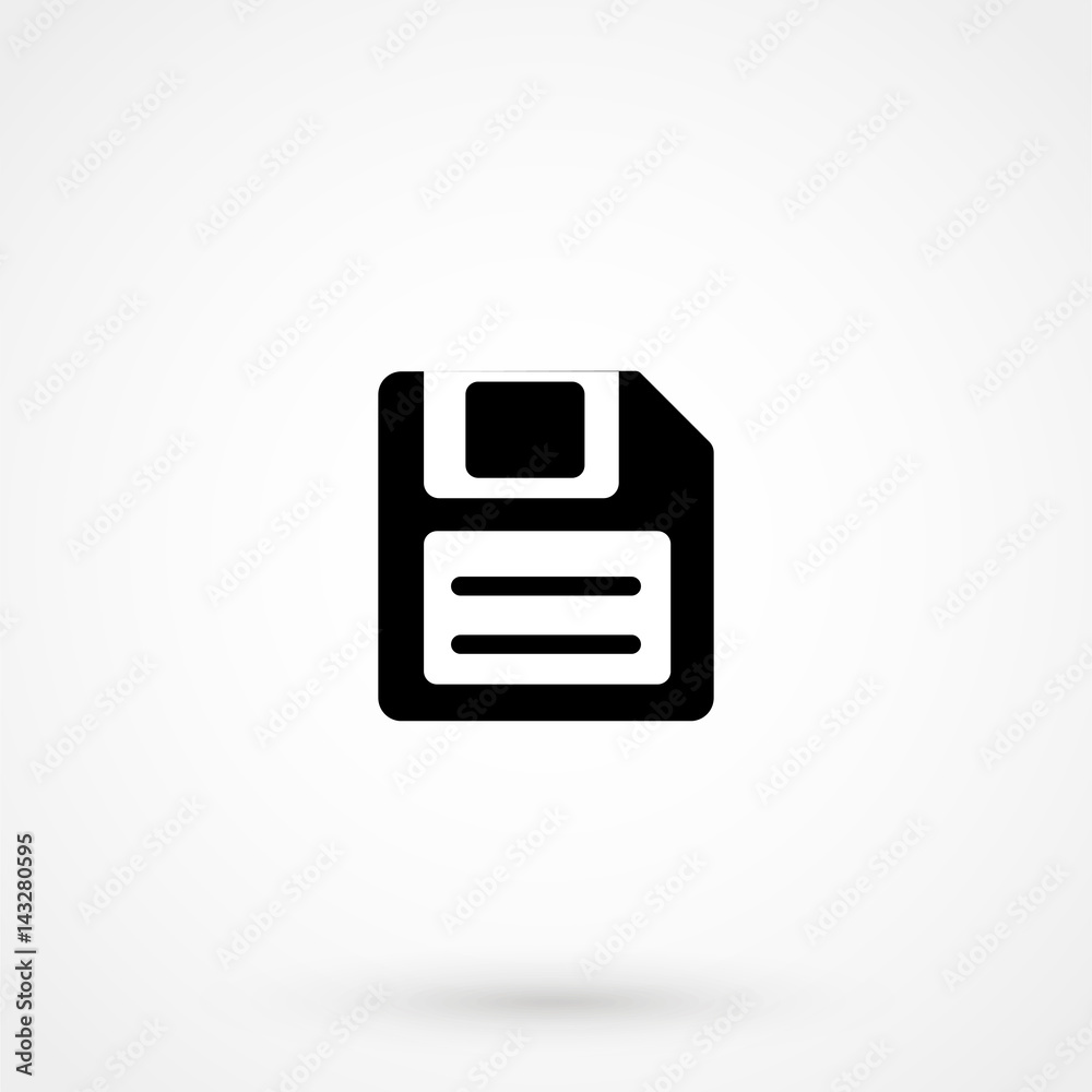 Floppy disk or save flat icon for apps and websites Floppy disk or save flat icon for apps and websites