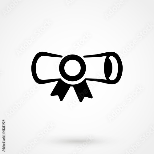 Simple icon diploma.