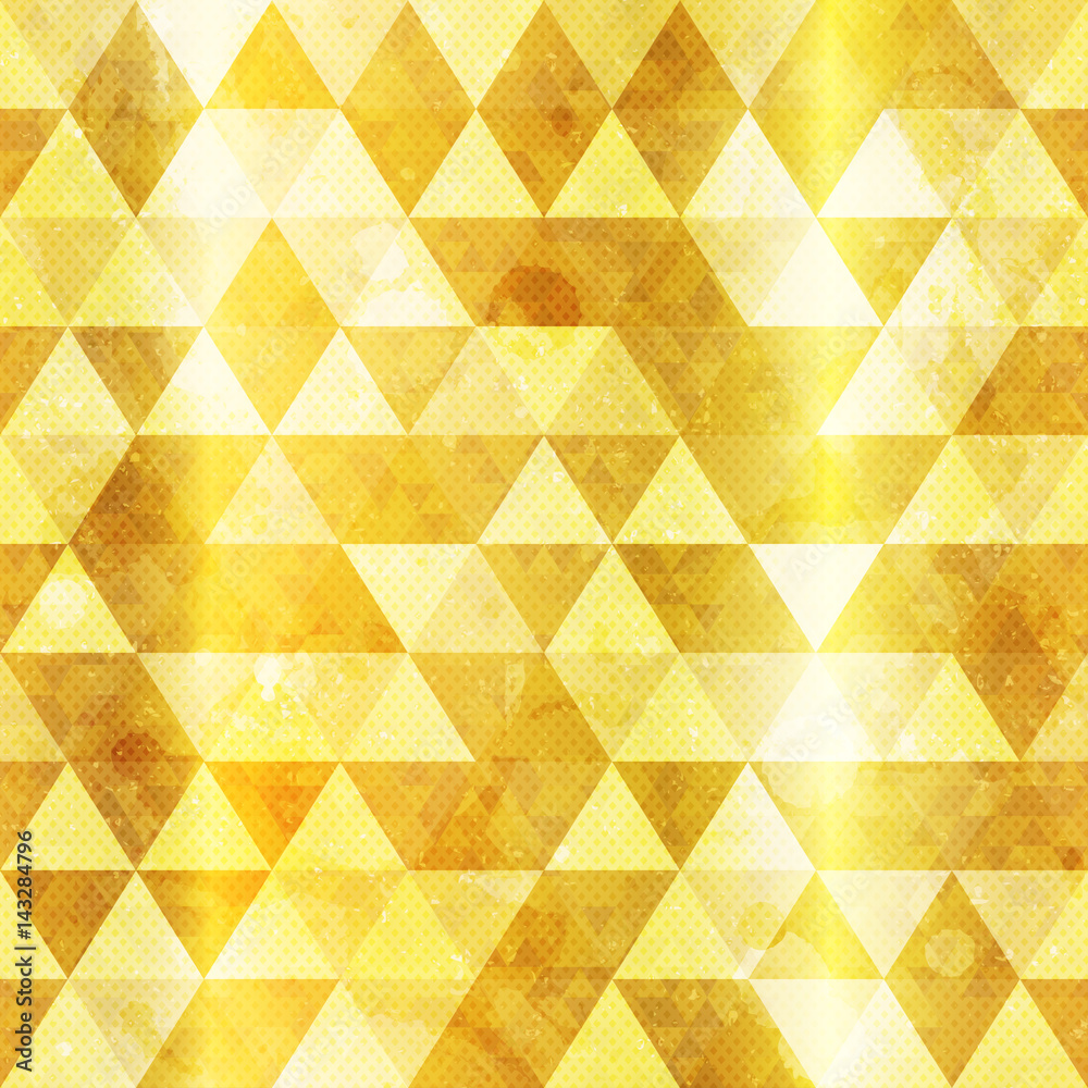 Gold triangles seamless pattern Gold triangles seamless pattern