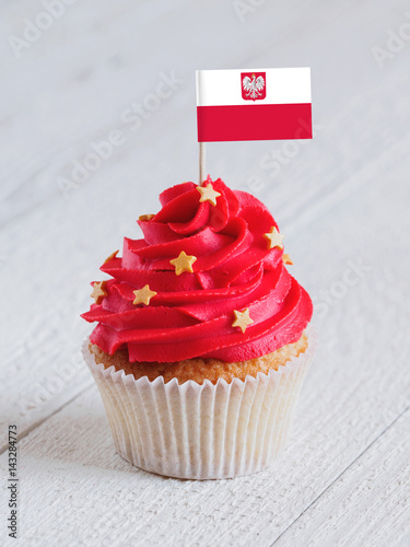 Cupcake with National flag