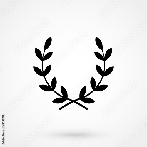 Victory wreath Icon Vector.