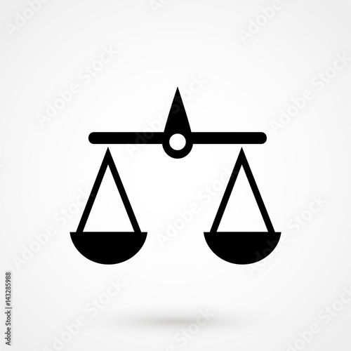 Justice scale icon
