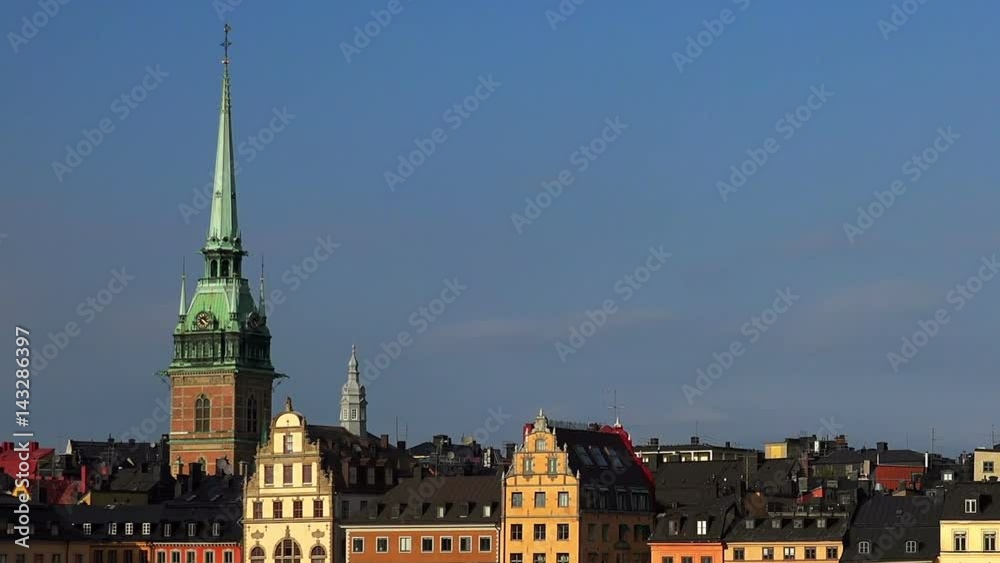 View on Gamla Stan in Stockholm. Old city. Sweden. View on Gamla Stan in Stockholm. Old city. Sweden.