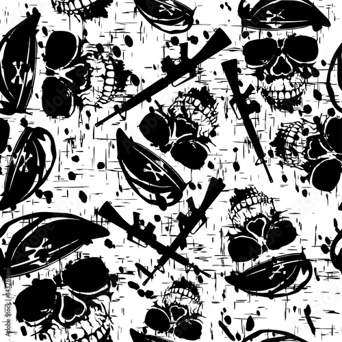 army_background_skull_7