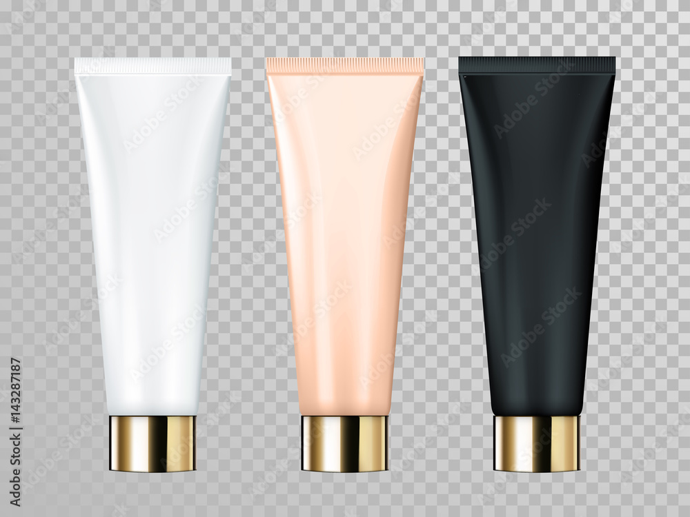 Cream or lotion tube isolated vector skin care cosmetic package template Cream or lotion tube isolated vector skin care cosmetic package template