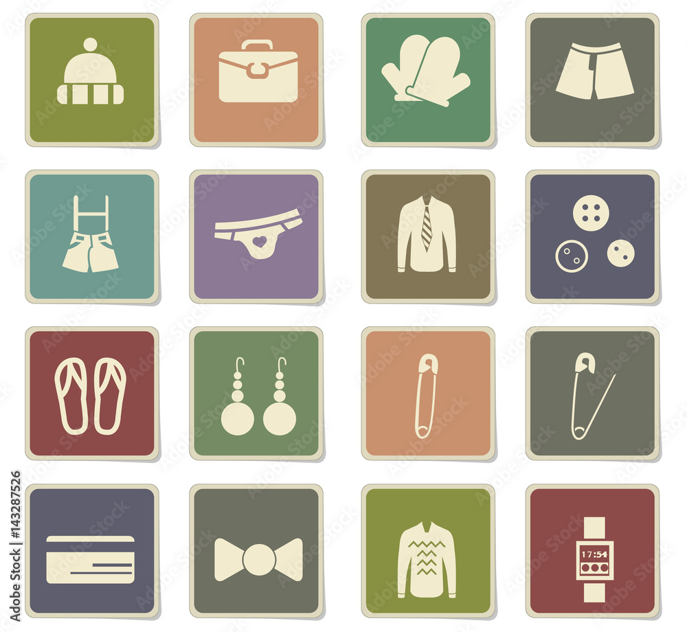 clothes icon set clothes icon set