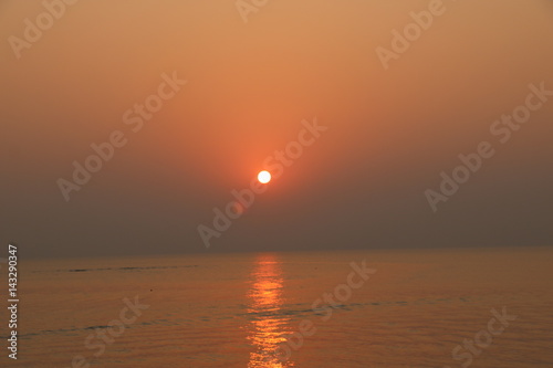 sunset view at beach 