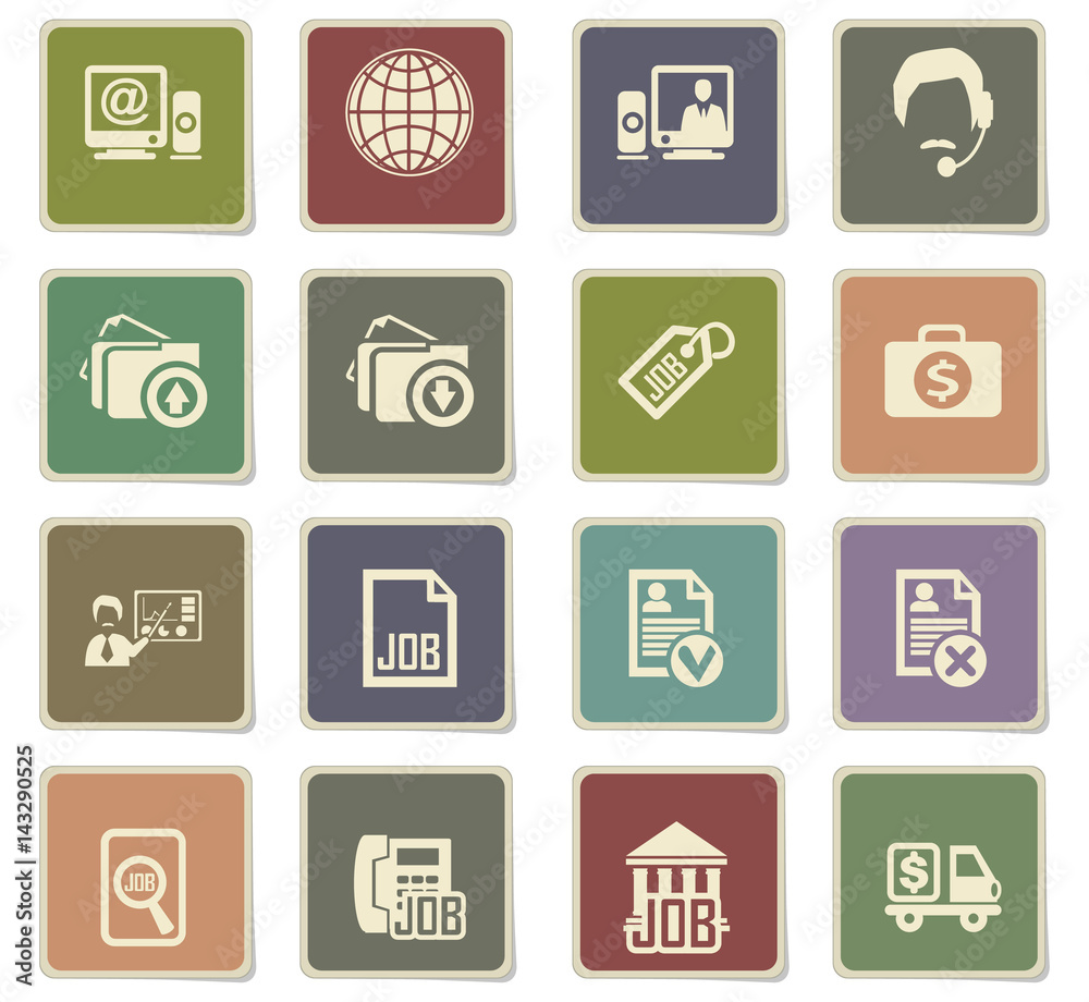 job search icon set job search icon set