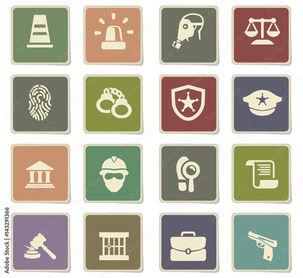 police icon set police icon set