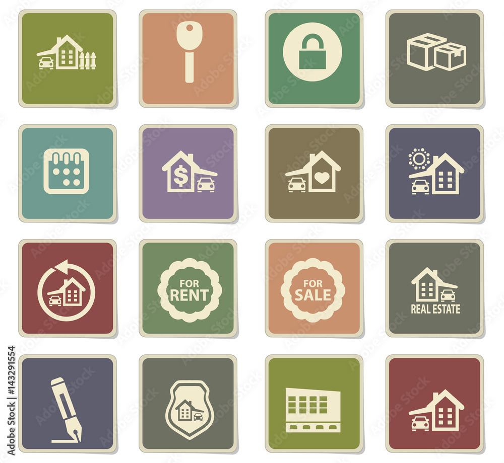 real estate icon set real estate icon set