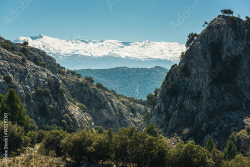 Vista over Sierra Nevada National Park, Spain