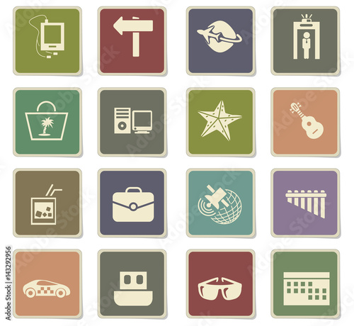 travel icon set photo