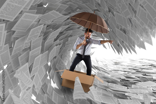 Картината върху платно Navigate the storm of bureaucracy